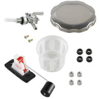 7 Gallon Fuel Gas Tank with Petcock Filter Gauge Cap for Generator