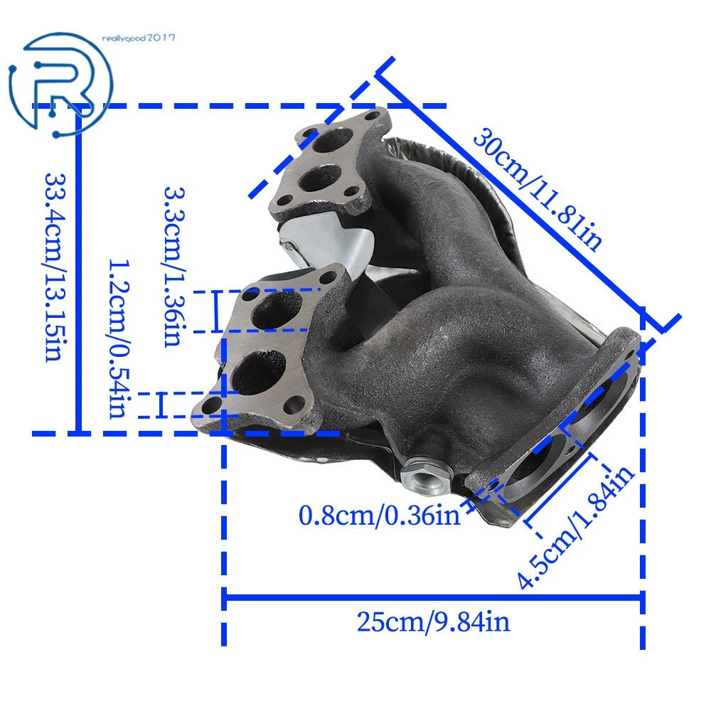 Exhaust Manifold with Gaskets for Nissan D21 Pickup (1990–1997)