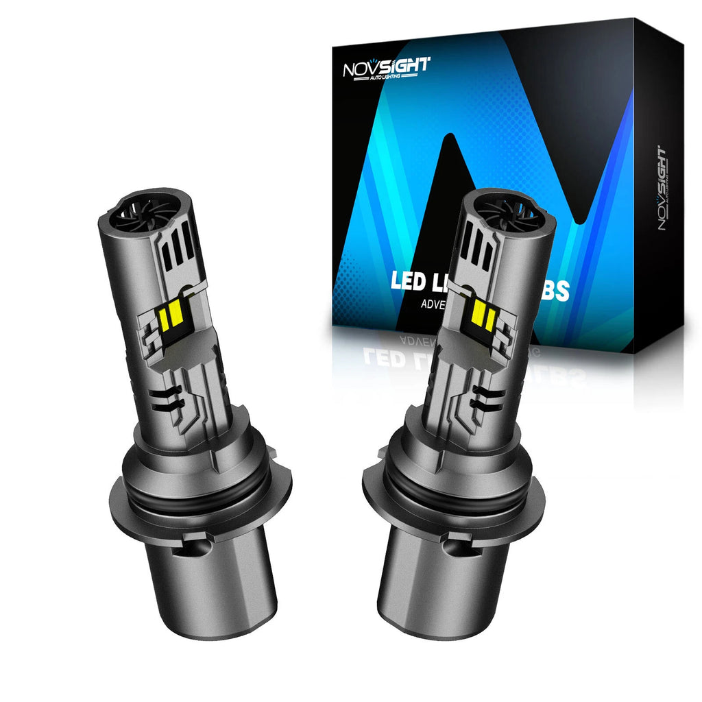 2X NOVSIGHT 9007 HB5 LED Headlight Bulb 24000LM 100W 6500K for