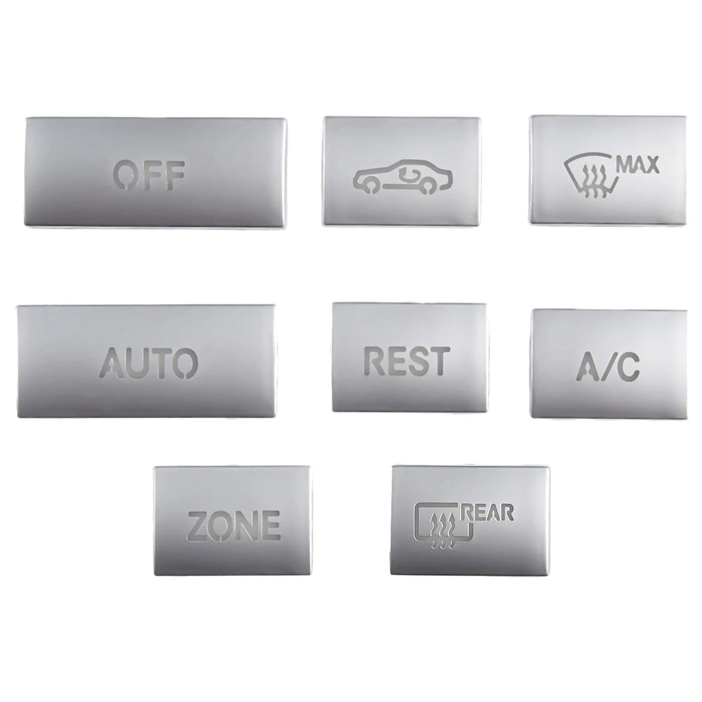 8X Console AC Buttons Cover Trim for Mercedes E Class W212, C207 (2009–2015)