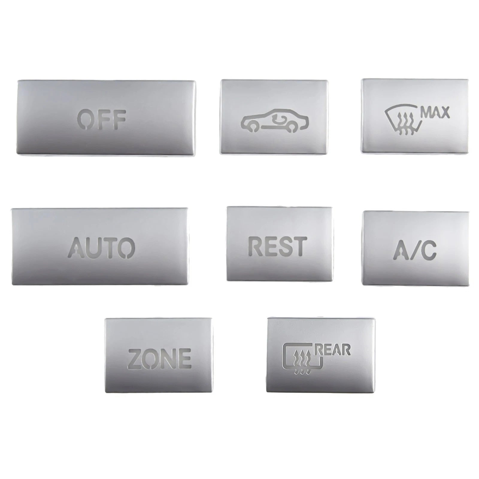 8X Console AC Buttons Cover Trim for Mercedes E Class W212, C207 (2009–2015)