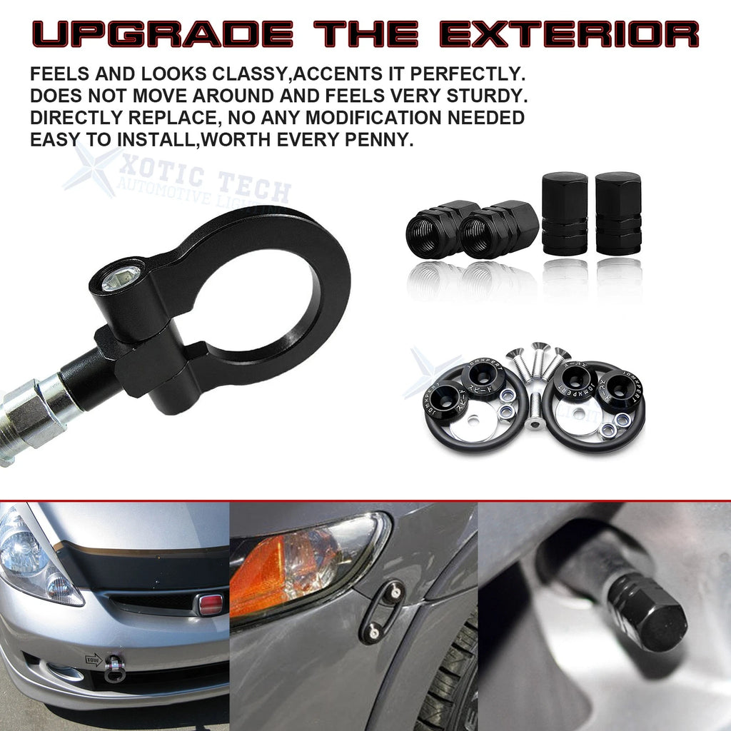 Towing Hook, Tire Valve Stem, Trunk Release Fastener for Honda Fit (2010-2014)