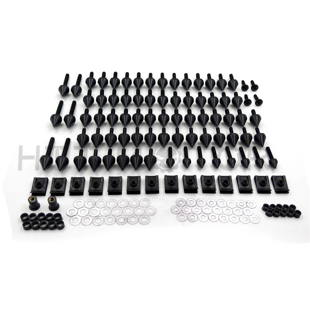 Fairing Bolt Fasteners Kit for Yamaha (Black Spike)