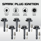 6X Ignition Coil & 6X Spark Plug for Honda Acura Saturn 3.2L 3.5L (2003–2008)