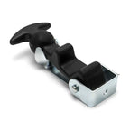 Rubber T Handle Catch Latch Set with Brackets for Car Hood Panel