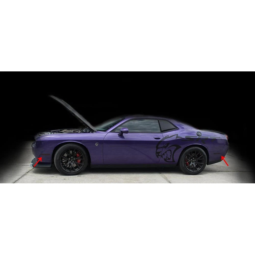 Side Marker Tint Kit Blackout 4pc for Dodge Challenger (2015–2017)