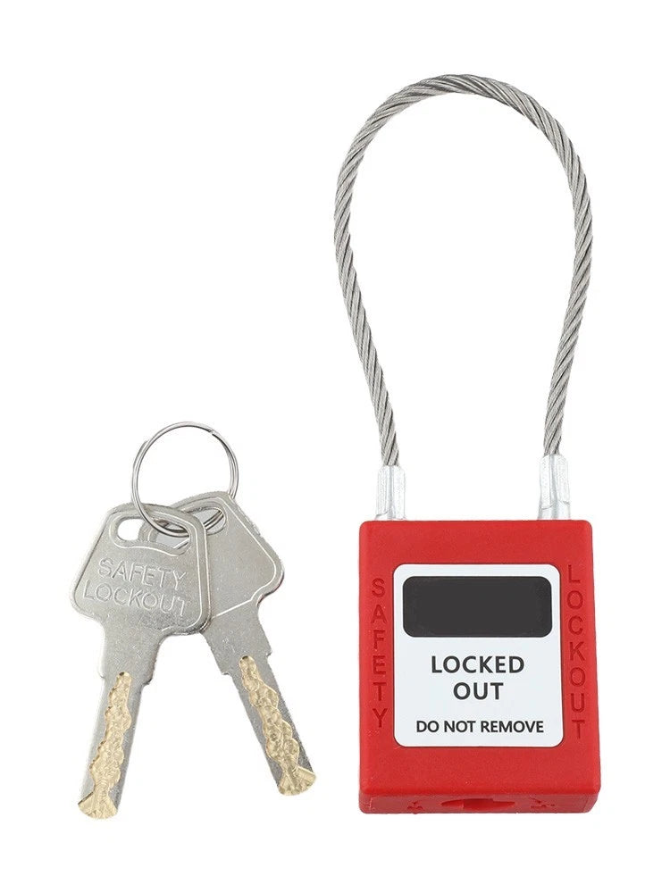 Long Shackle Padlock with 2 Keys, Anti-Slip Texture