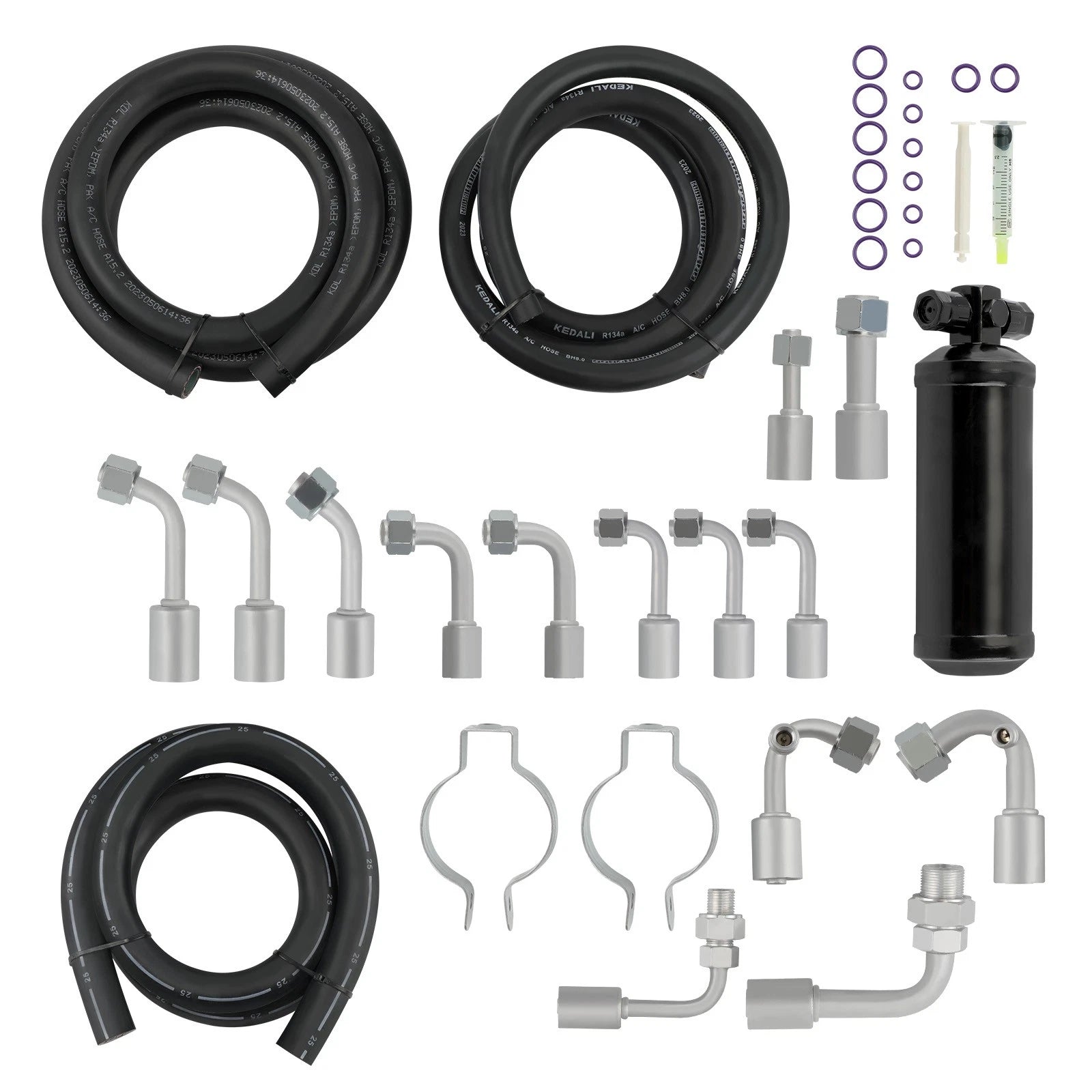 A/C Hose Kit with Fittings for Universal Vehicles (134a)