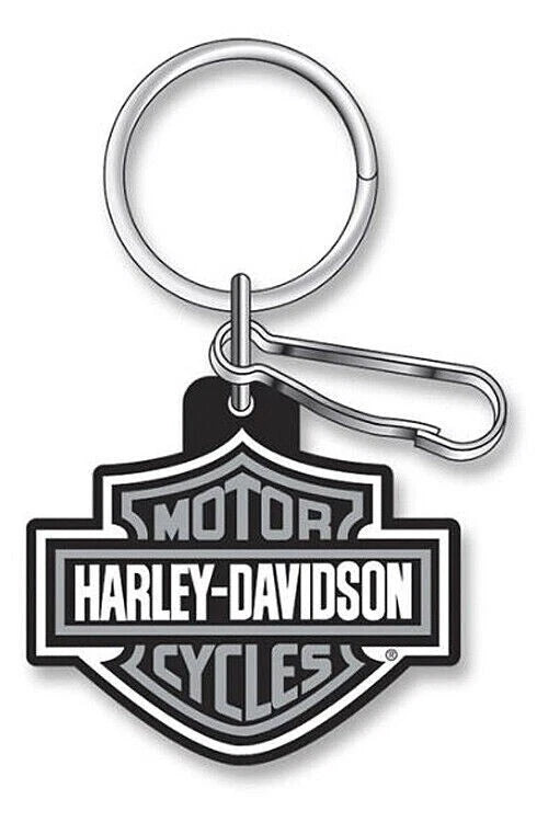 Bar & Shield Key Chain for Harley-Davidson (Grey) - 4496
