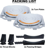 2X Wheel Alignment Turn Plates for