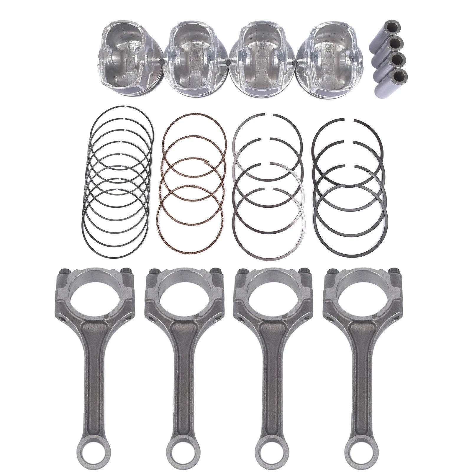 Connecting Rod & Piston Rings Kit for Hyundai Accent Veloster Kia Rio (2012–2017)
