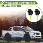 Set of 1 Windshield Washer Nozzle with Hose Connector for Subaru (No.86636FG051)