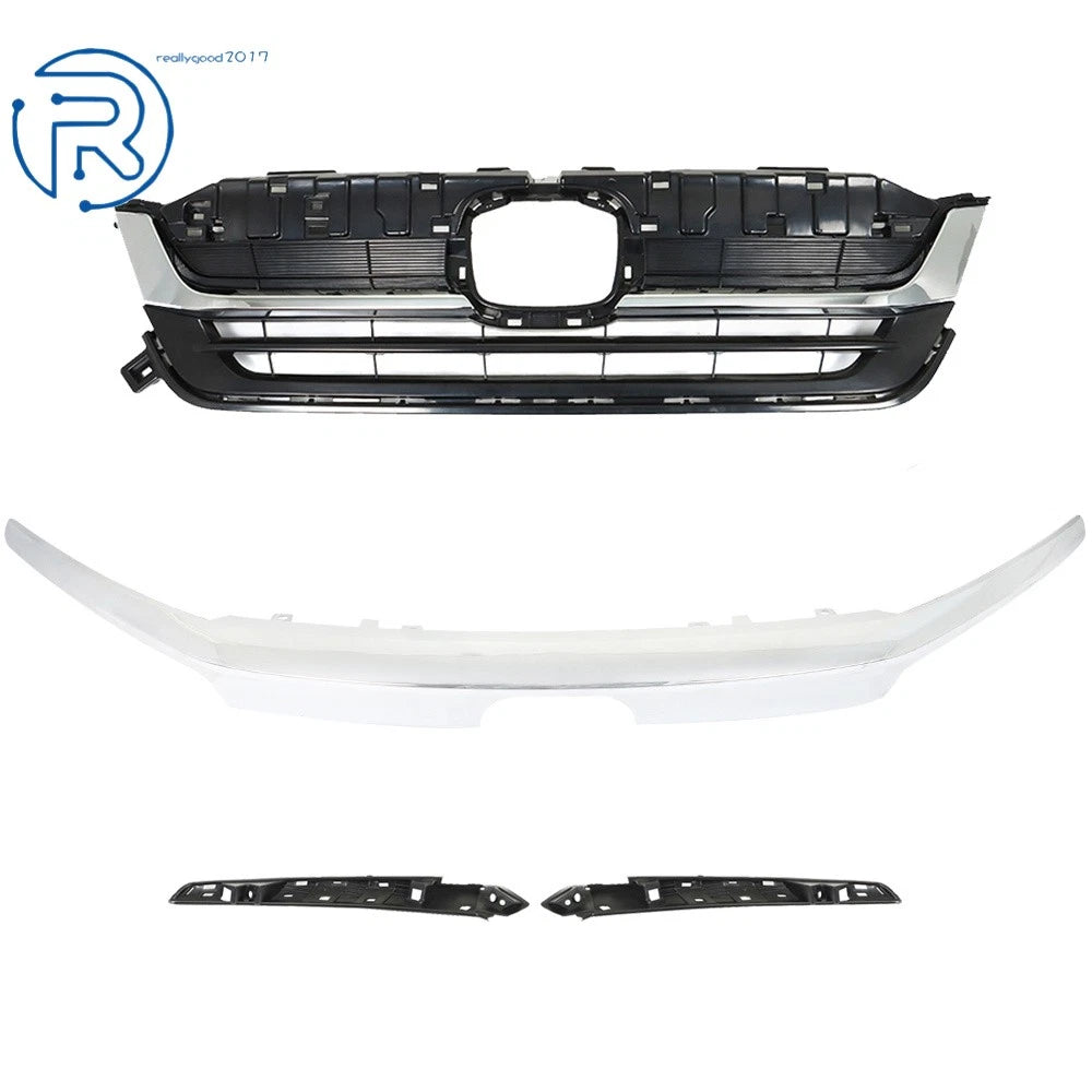 Grill with Chrome Trim for Honda Pilot (2019-2021)