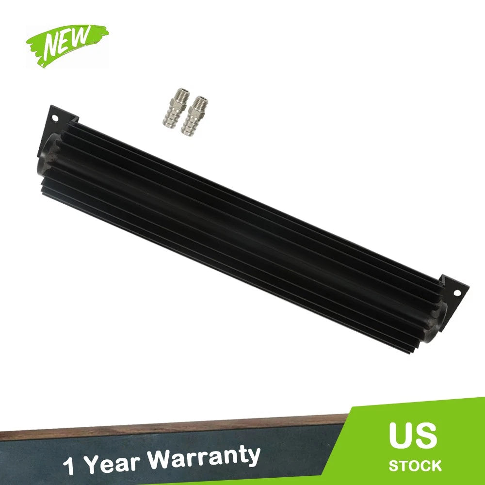 15" Dual Pass Transmission Cooler for Universal Applications + 1/4" NPT Fitting