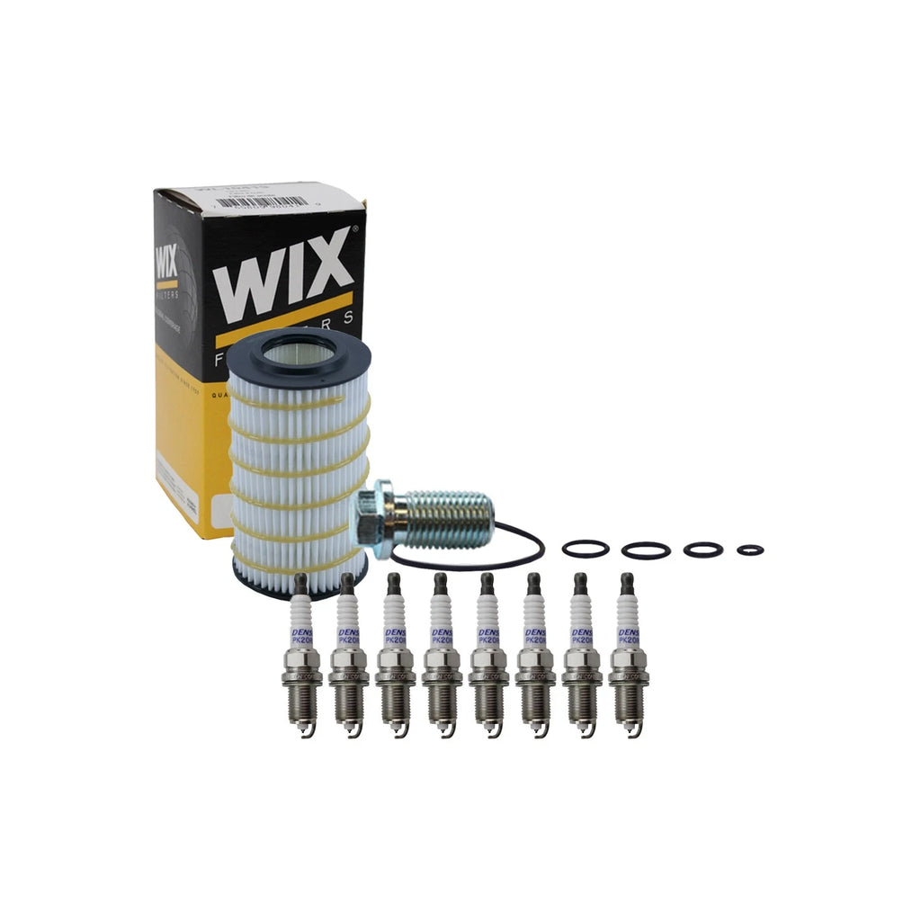 Wix Engine Oil Filter & Denso Spark Plugs Set for R171 SLK55 W203 C55 AMG (2004–2009)