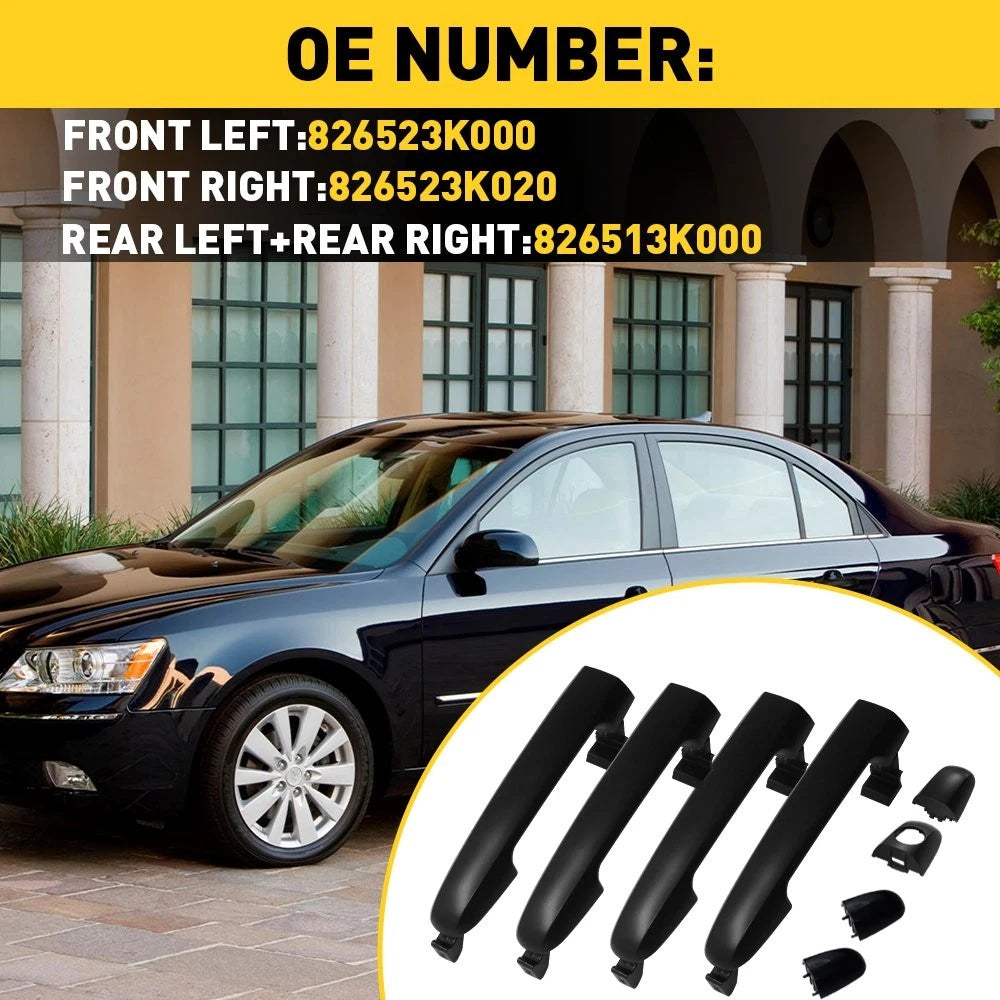 Set of 4 Door Panel Handles for 2006 Hyundai Sonata GL V