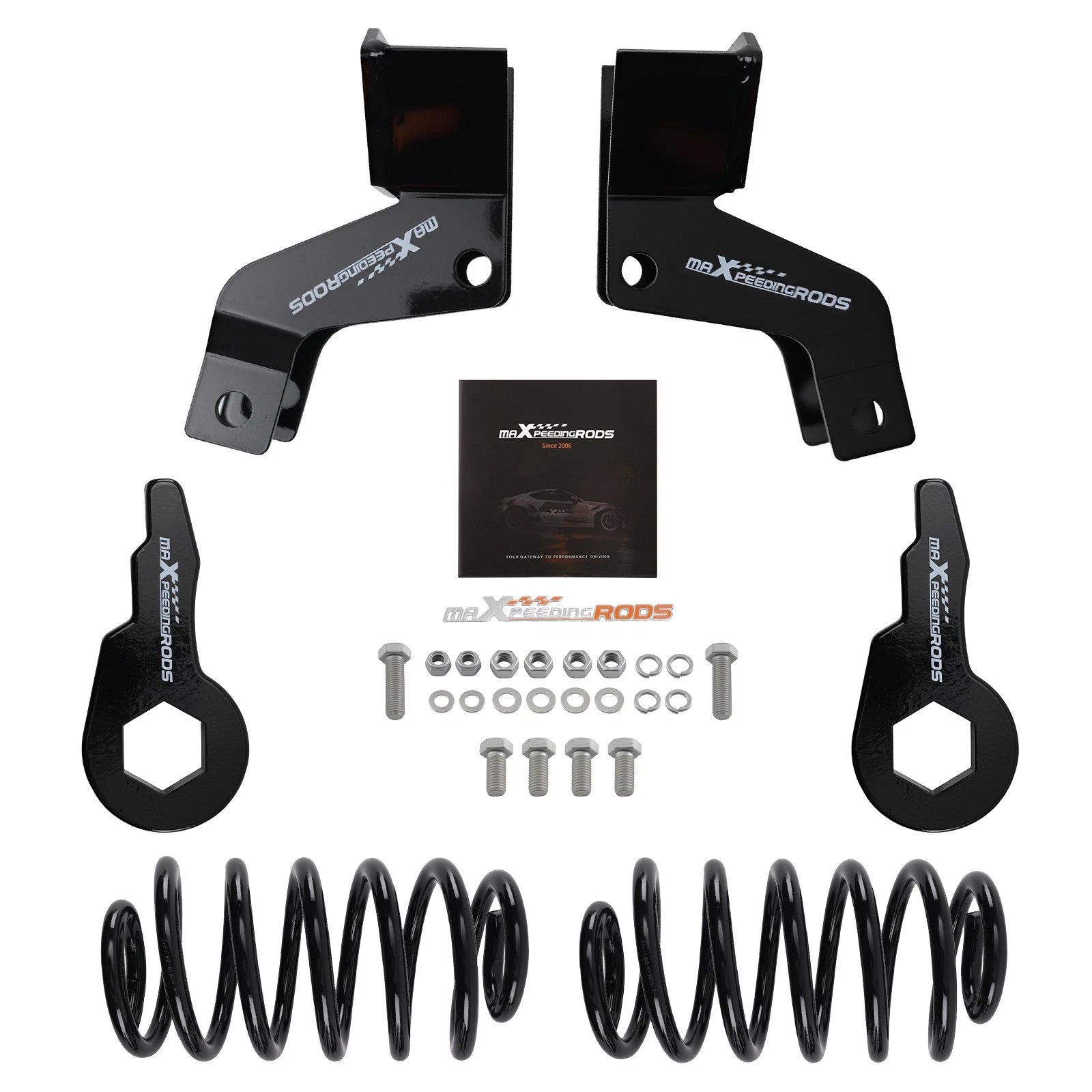 2-3" Front 4" Rear Drop Lowering Kit + Extensions For Chevy Suburban Tahoe 00-06