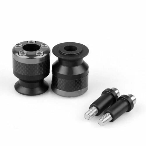 CNC Carbon Fiber Swingarm Sliders Spools for Universal Motorcycle (6mm)
