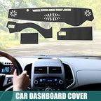 Faux Leather Dashboard Cover Mat for Lexus IS (2013-2019)