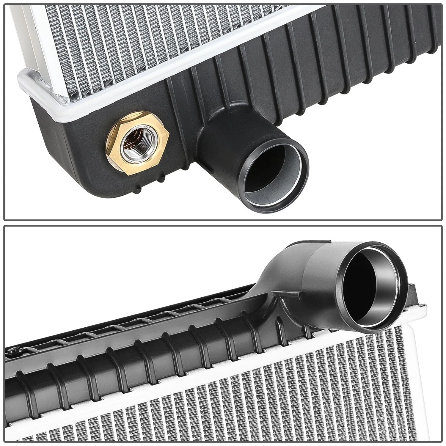 2-Row Aluminum Core Racing Radiator for International 7300 7400 7500 7600 (2002–2007)