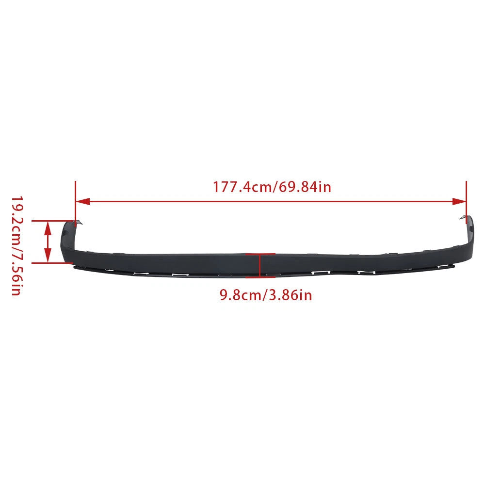 Front Lower Bumper Cover for Chevrolet Traverse (2013-2017) Black