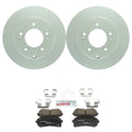 Set of 2 Bosch QuietCast Rear Rotors & Ceramic Brake Pads for Sonata Optima