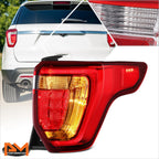 Chrome LED Tail Light Stop Brake Lamp for Ford Explorer (2016–2019)