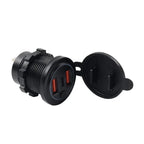 12V 24V Dual USB Fast Power Charger Socket for Car Boat
