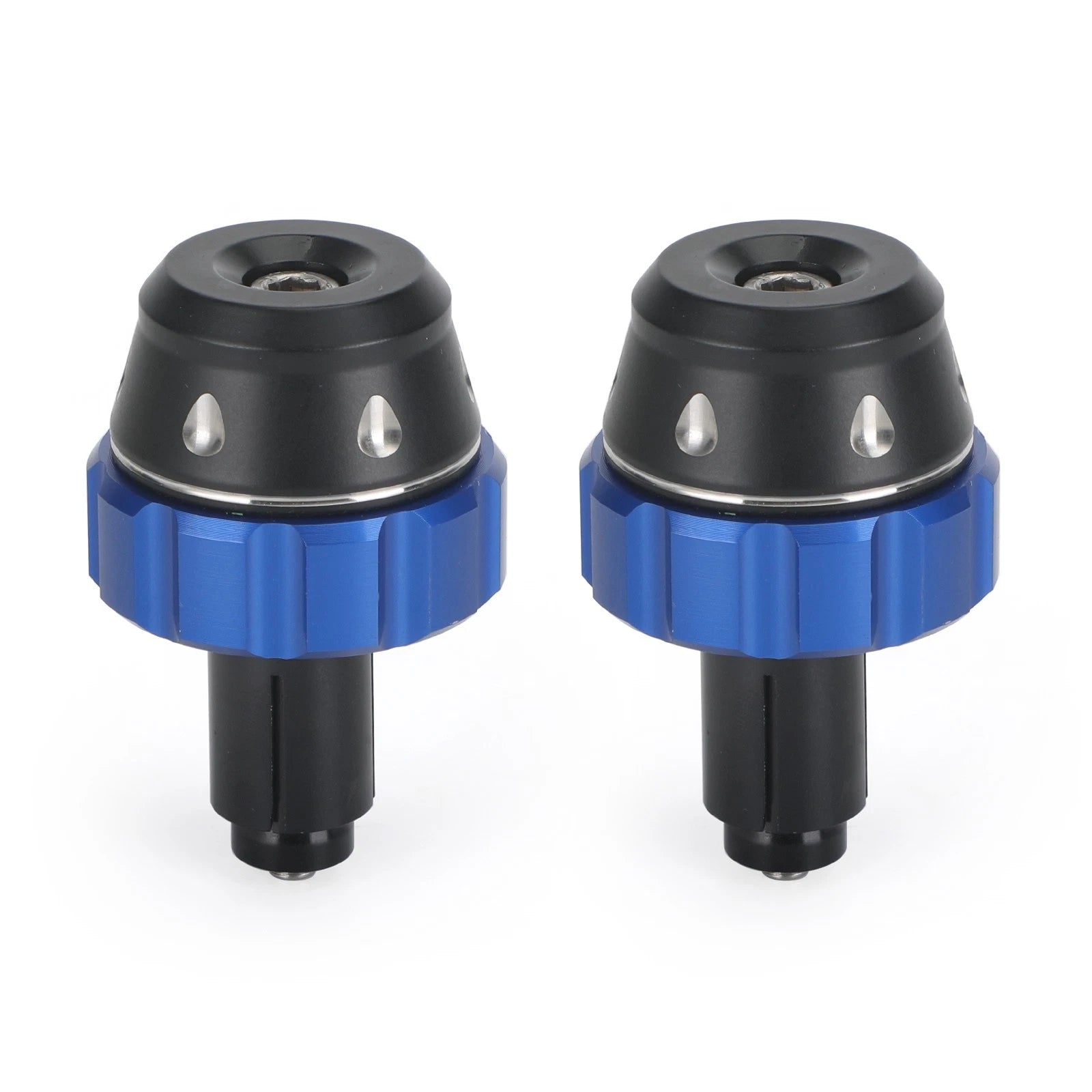 Handlebar Ends for Universal Fit Motorcycle (22mm) - Blue