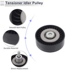 Drive Belt Idler Pulley for Audi A5 (2005–2016) No. 06E903341G Black