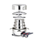 10 Piece Stainless Steel Nesting Cookware Set A10-360L-IND
