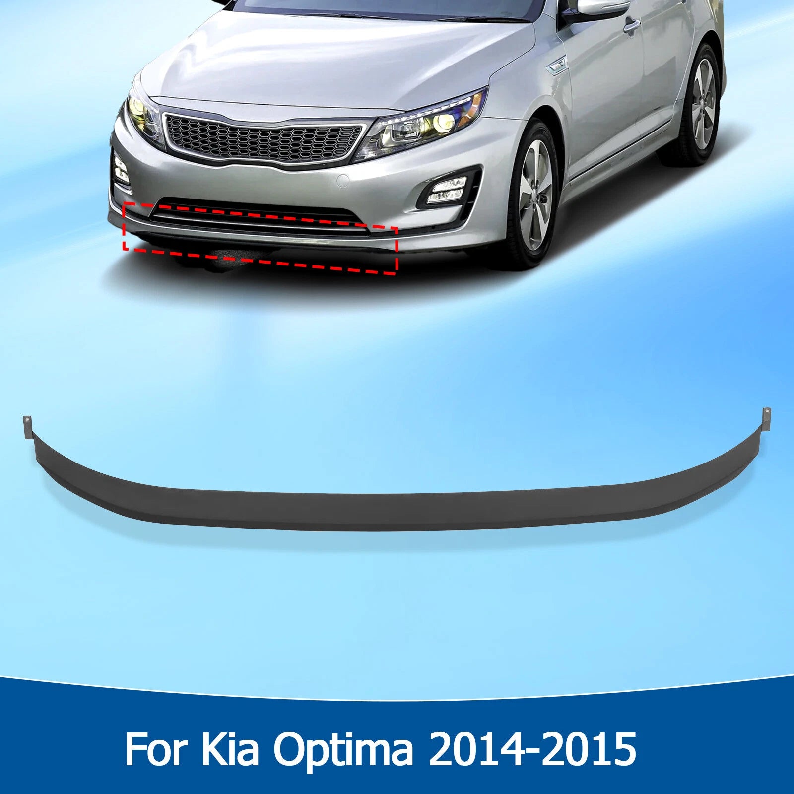 Front Lower Bumper Lip Valance Spoiler for Kia Optima Sedan (2014–2015) KI1093102