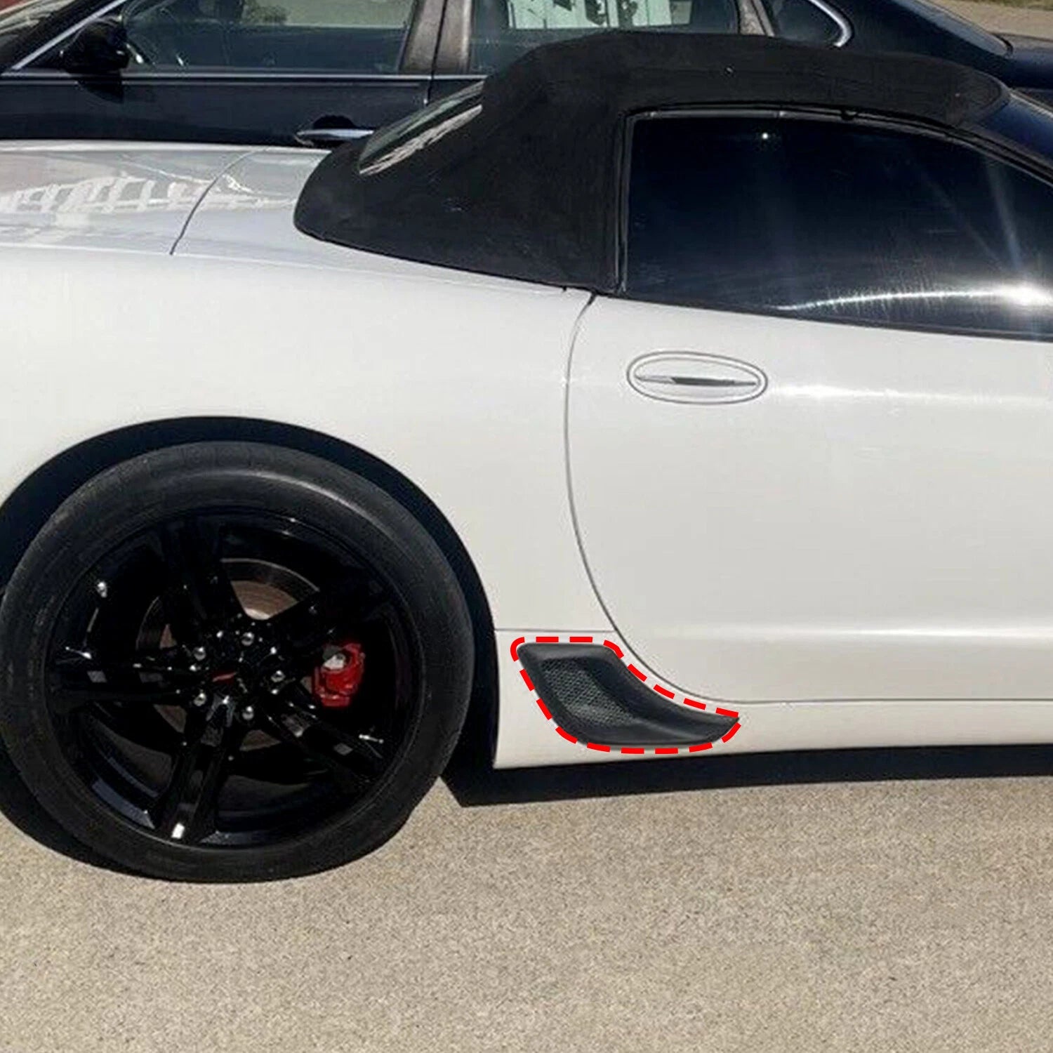 Rear Lower Brake Duct Scoop Vent Kit for Corvette C5 Z06 (1997–2004)