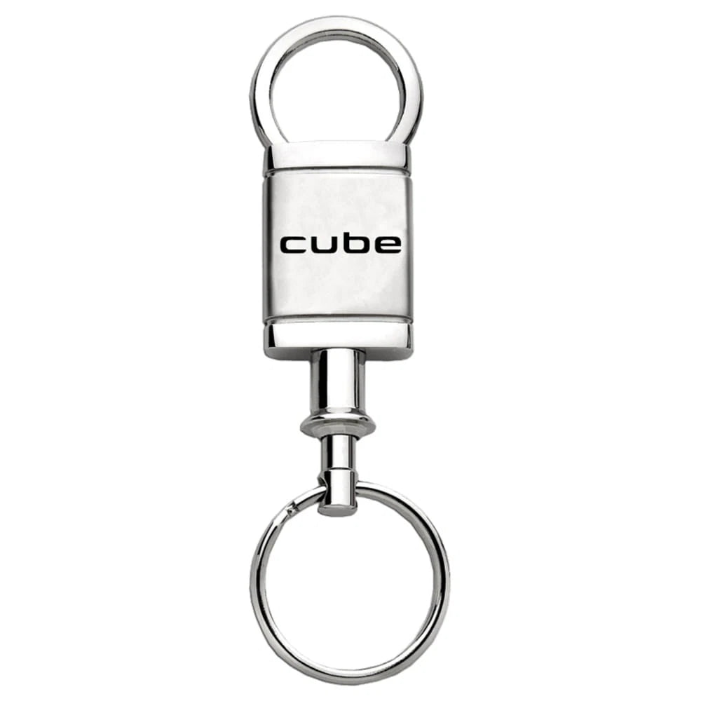 Satin-Chrome Valet Keychain - Officially Licensed for Nissan Cube