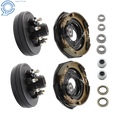 7000 lb Axle Trailer Hub Drum Kits with 12"x2" Electric Brakes (8 on 6.5")