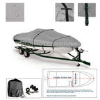 ProCraft 1650 Pro V Trailerable Waterproof Boat Cover for Bass Boat