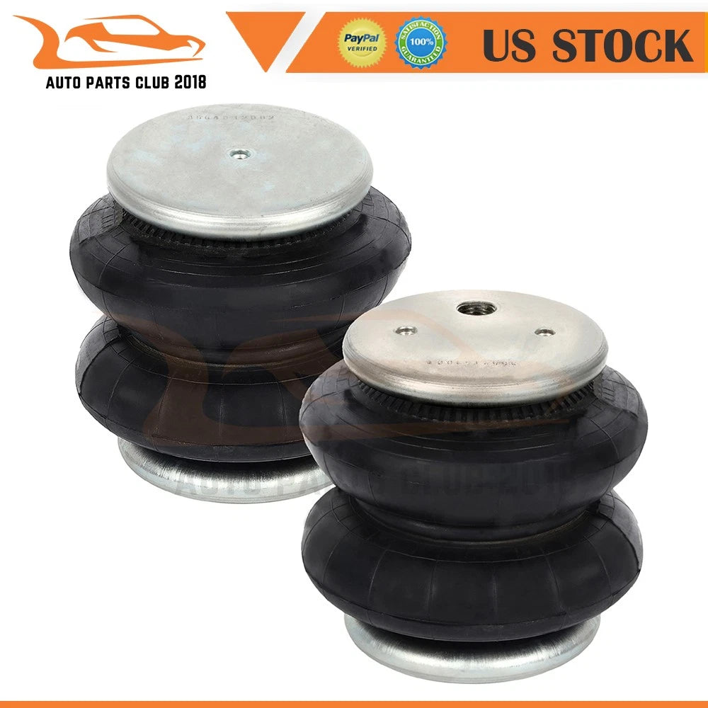 Pair of Heavy Duty Air Suspension Spring Bags for NPT Port (2600 lbs)