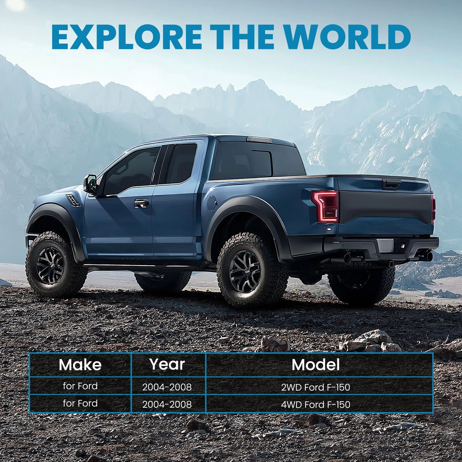2.5" Lift Leveling Kit with Shock for Ford F-150 (2004-2008)