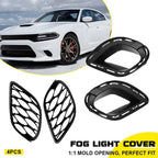 Fog Light Grilles Set of 2 for Dodge Charger (2015–2025) with Brackets