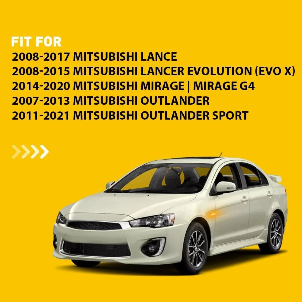 Front Amber LED Side Fender Light for Mitsubishi Outlander Lancer Mirage (2013–2023)