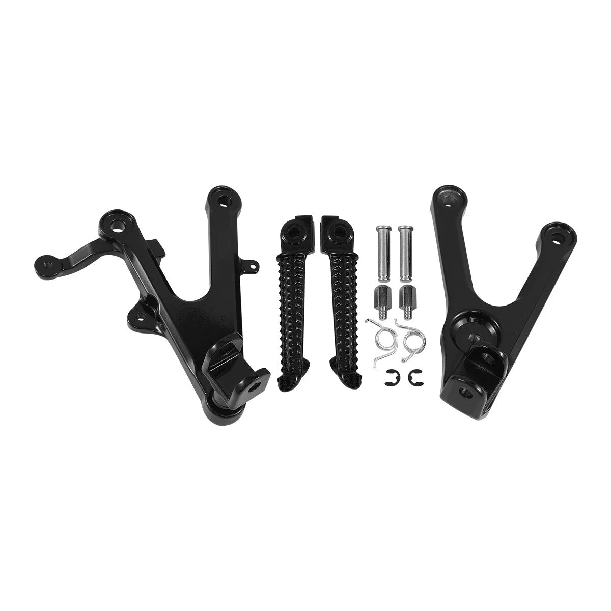 Foot Pegs Front Footrest Bracket for Yamaha YZF R6 (2003–2005), YZF R6S (2006–2009) Black