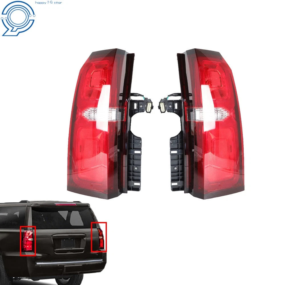 Set of 2 Rear Tail Lights for Chevrolet Tahoe/Suburban (2015–2020) Halogen