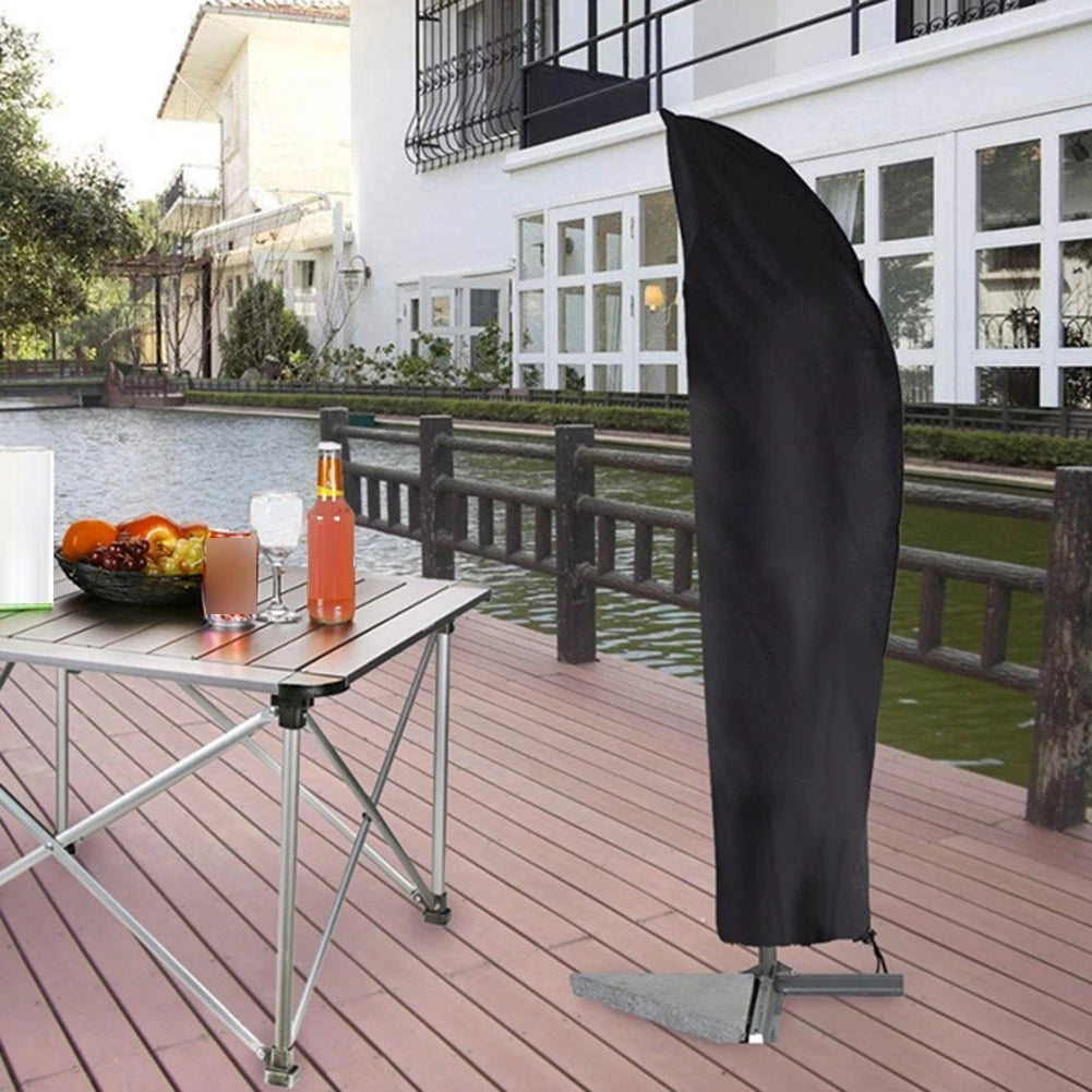 2X 210D Oxford Cloth Covers for Large Outdoor Patio Umbrellas