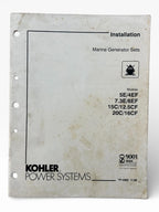 Marine Generator Installation Service Manual for Kohler TP-5982