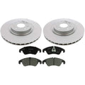 Front Brake Kit 345mm Rotors Bosch Semi-Metallic Pads for Audi S4 S5 (2010–2016)