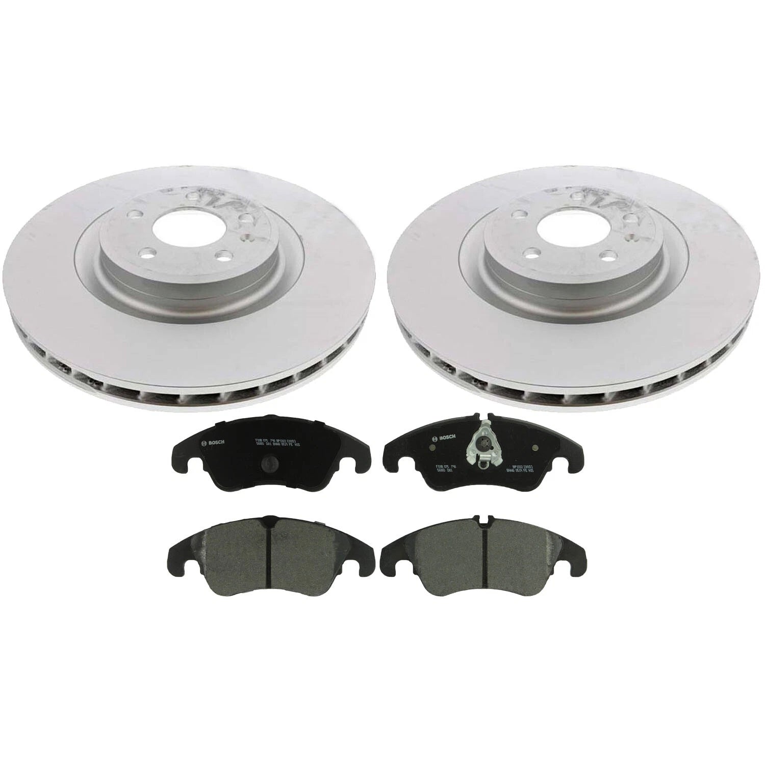 Front Brake Kit 345mm Rotors Bosch Semi-Metallic Pads for Audi S4 S5 (2010–2016)