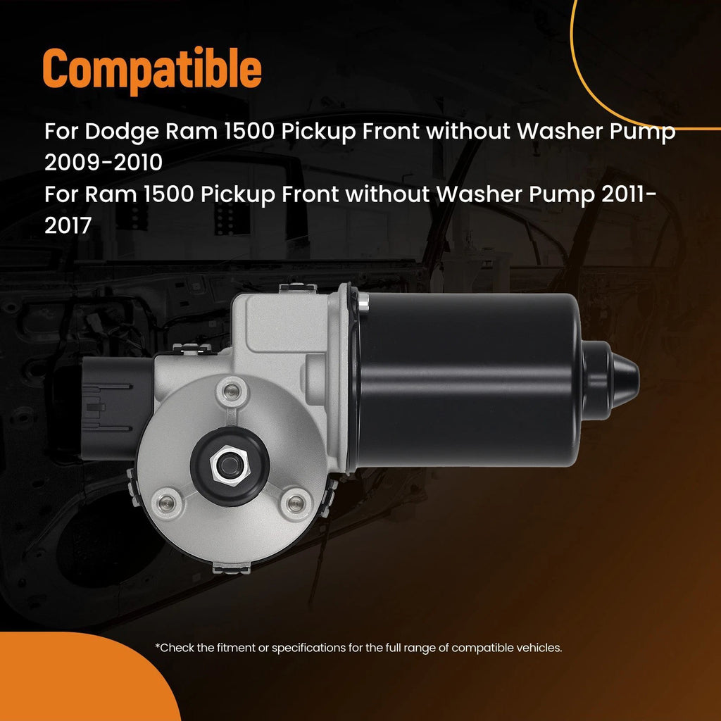 Front Wiper Motor for Ram 1500 2500 3500 4500 5500 (2011–2017) 55372141AH