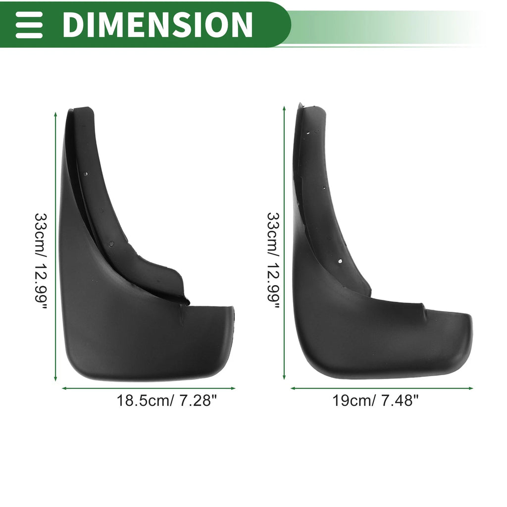 Set of 2 Mud Flaps for Volkswagen Golf (Hatchback) (1999–2005)