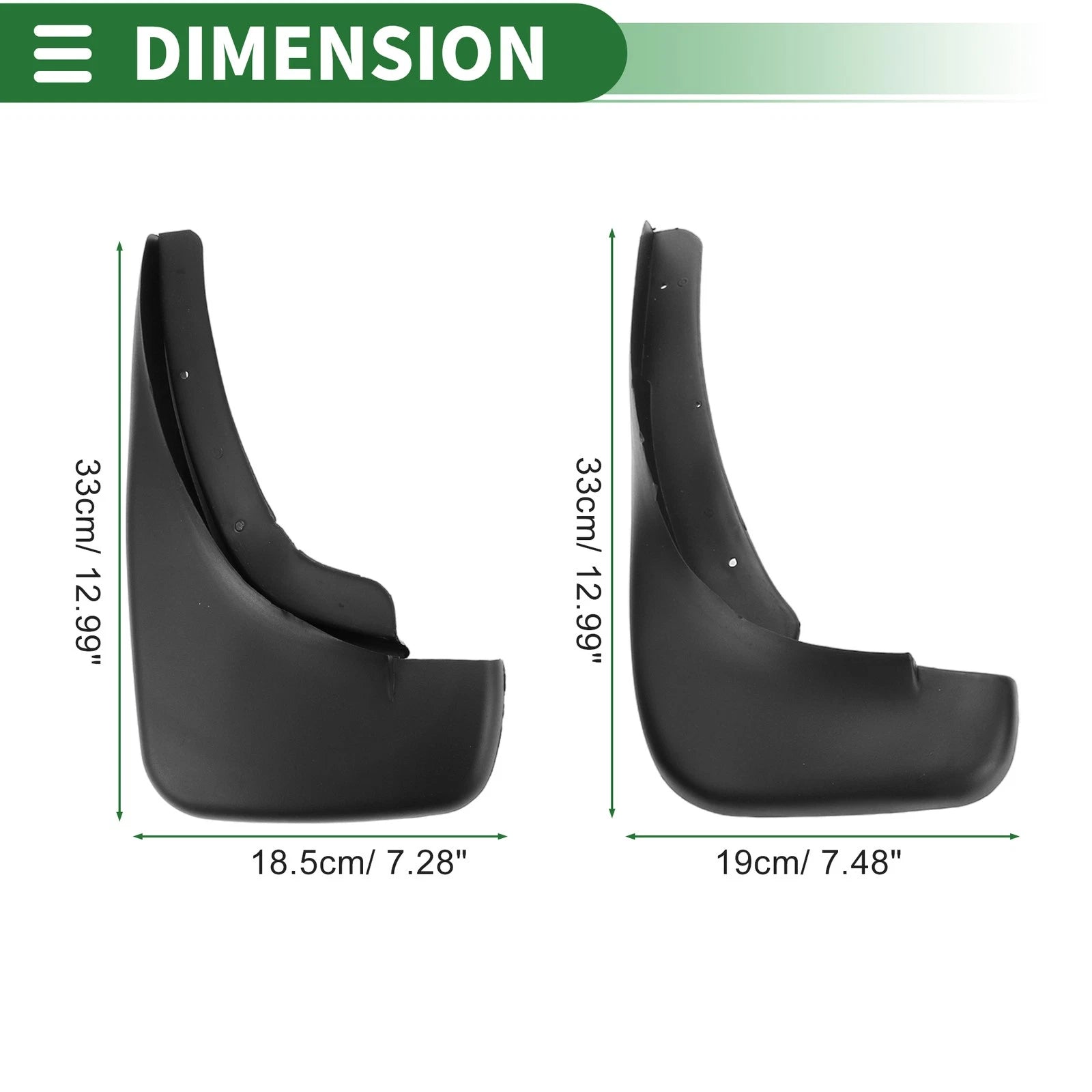 Set of 2 Mud Flaps for Volkswagen Golf (Hatchback) (1999–2005)