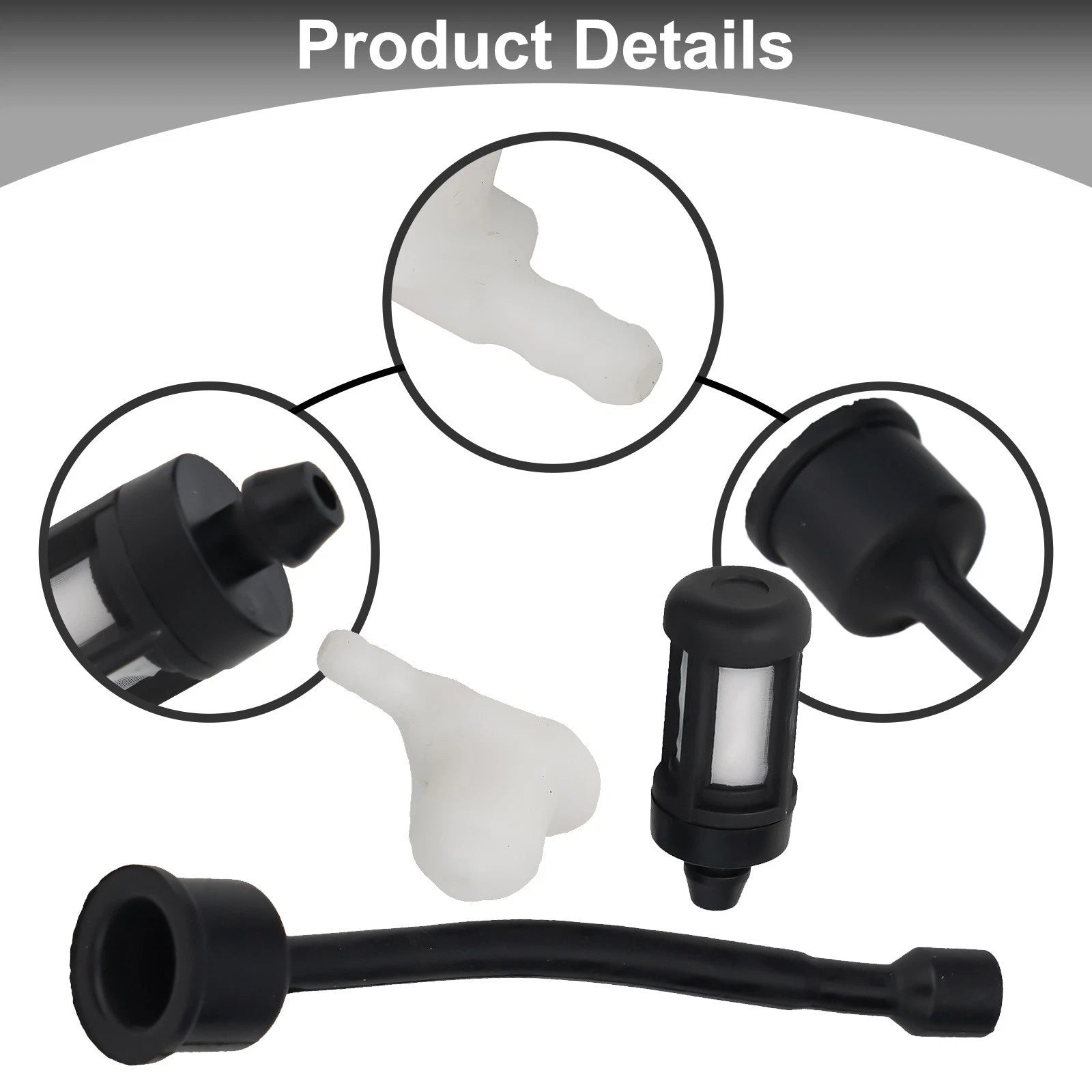 Fuel Line Filter Elbow Kit for Stihl 050/051/070/075/076/090/1111/358/7700